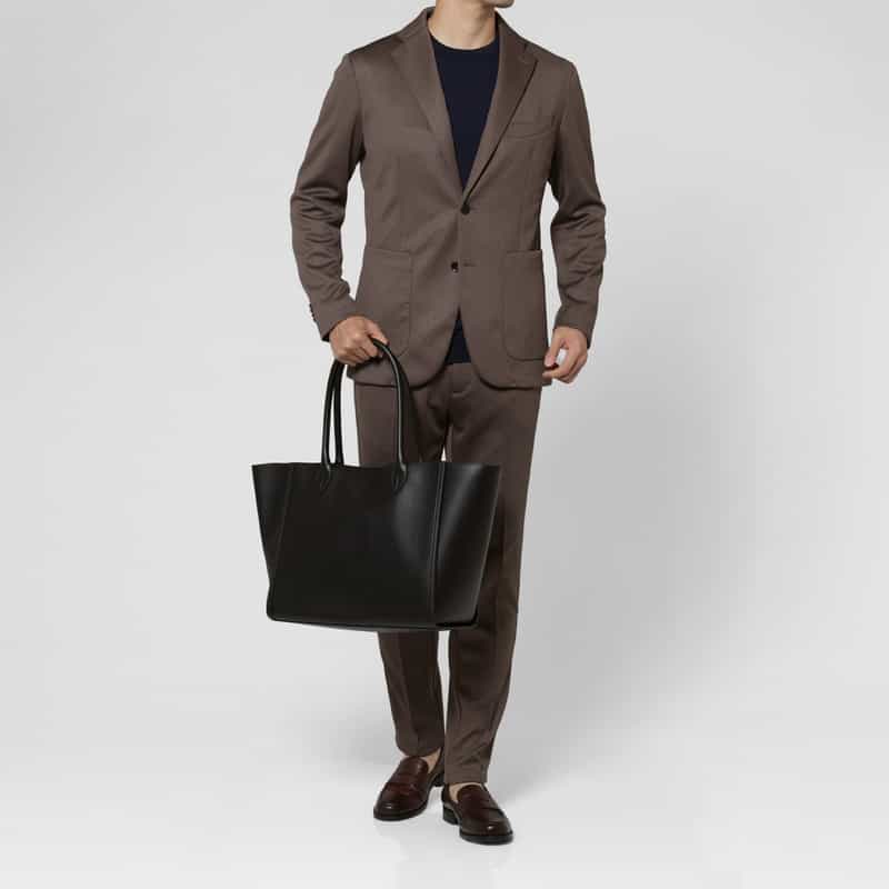 ACATE ACATE＜アカーテ＞ レザートートバッグ（L）“MOSTO" BLACK