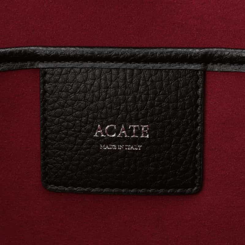 ACATE ACATE＜アカーテ＞ レザートートバッグ（L）“MOSTO" BLACK