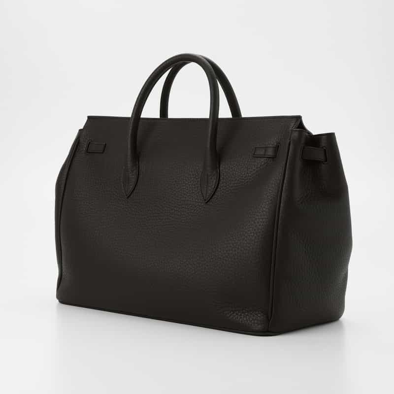 ACATE ACATE＜アカーテ＞ レザーボストンバッグ（M）“OSTRO" BLACK