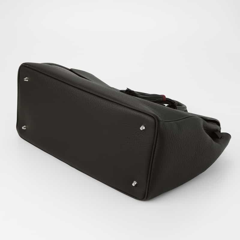 ACATE ACATE＜アカーテ＞ レザーボストンバッグ（M）“OSTRO" BLACK
