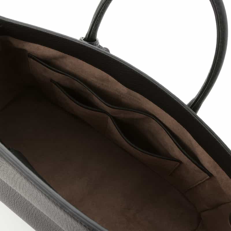 ACATE ACATE＜アカーテ＞ レザーボストンバッグ（M）“OSTRO" BLACK