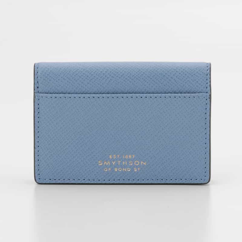 SMYTHSON SMYTHSON＜スマイソン＞ レザーカードケース LIGHT BLUE