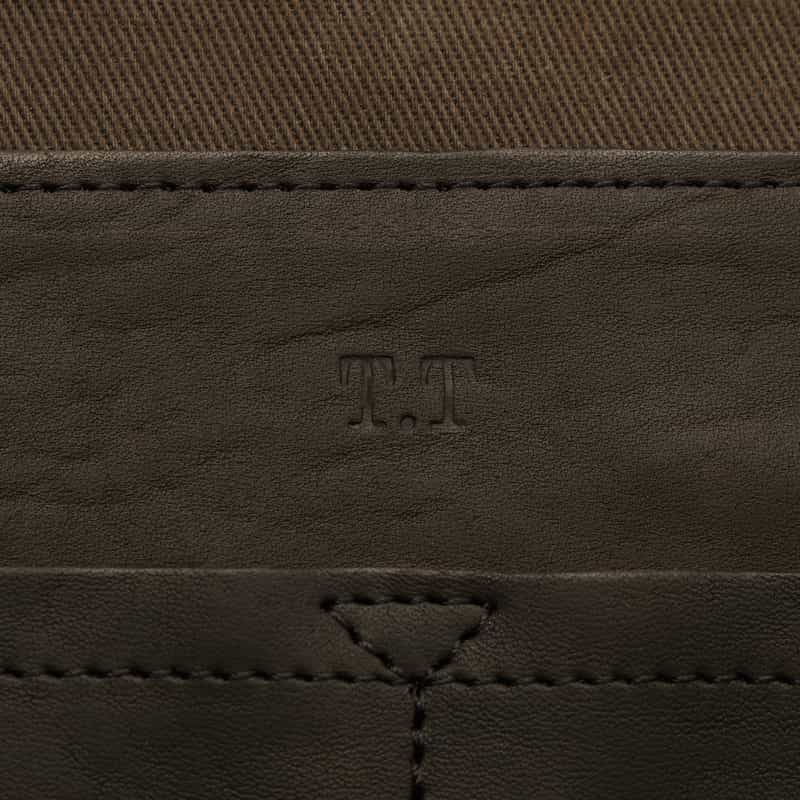 T.T T.T＜ティー ティー＞ ホースレザーショルダーバッグ"NEWSBOY" BROWN