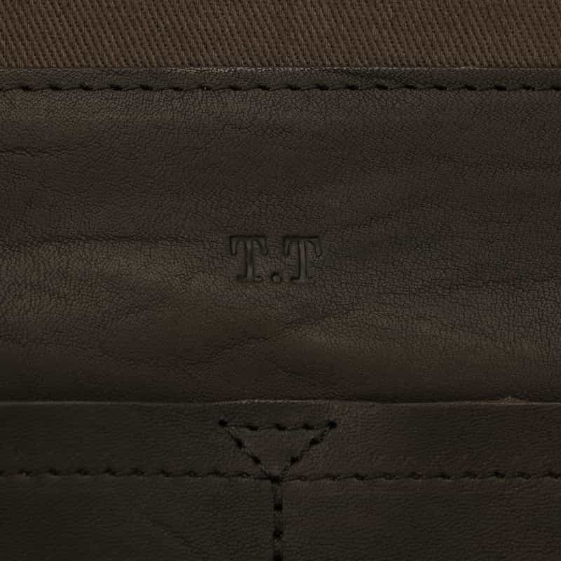 T.T T.T＜ティー ティー＞ ホースレザーショルダーバッグ"NEWSBOY" BROWN