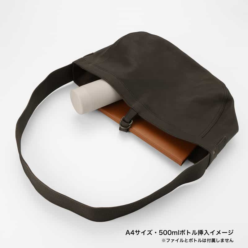 T.T T.T＜ティー ティー＞ ホースレザーショルダーバッグ"NEWSBOY" BROWN