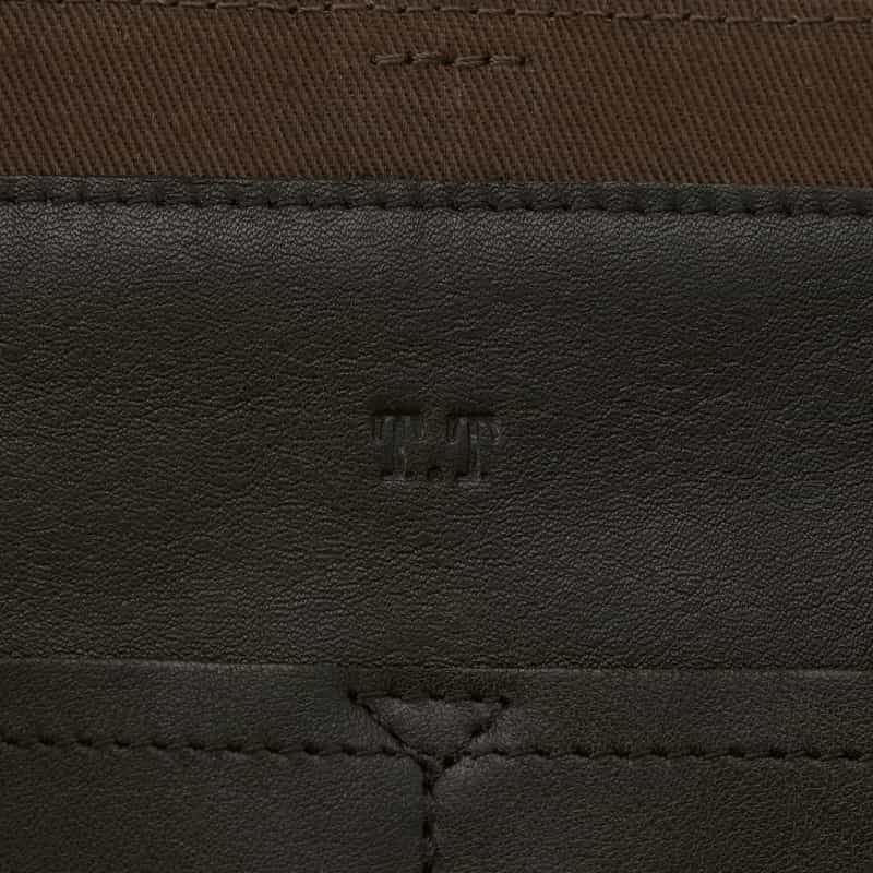 T.T T.T＜ティー ティー＞ カーフレザーショルダーバッグ"NEWSBOY" BLACK