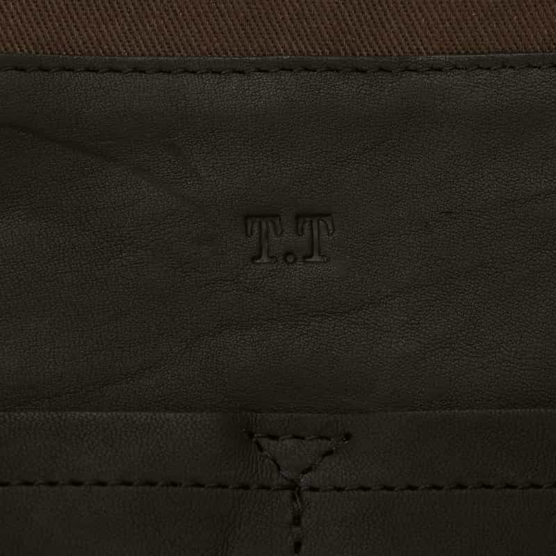T.T T.T＜ティー ティー＞ ホースレザーショルダーバッグ"NEWSBOY" BLACK