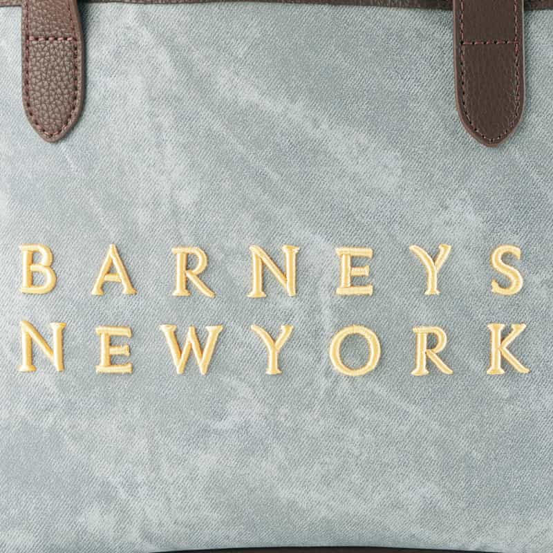 BARNEYS NEW YORK ロゴ入りミニトートバッグ BLUE