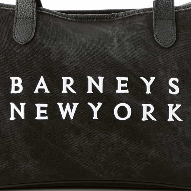 BARNEYS NEW YORK ロゴ入りミニトートバッグ BLACK