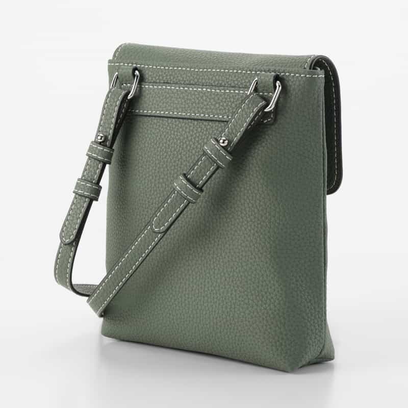 BARNEYS NEW YORK ロゴ入りミニショルダーバッグ GREEN