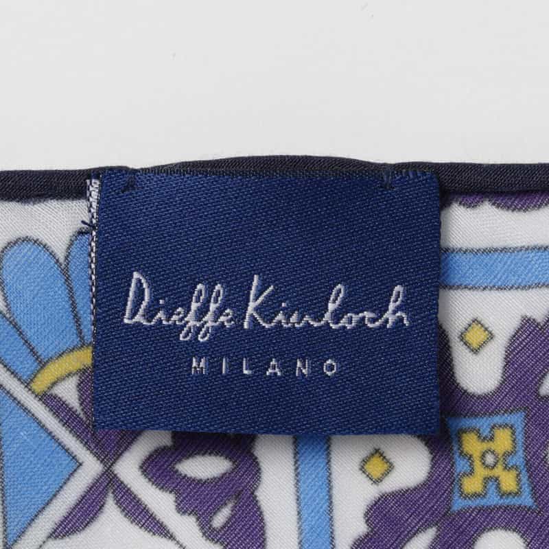 DIEFFE KINLOCH DIEFFE KINLOCH＜ディエッフェ キンロック＞ トライアングル型スカーフ BLUE