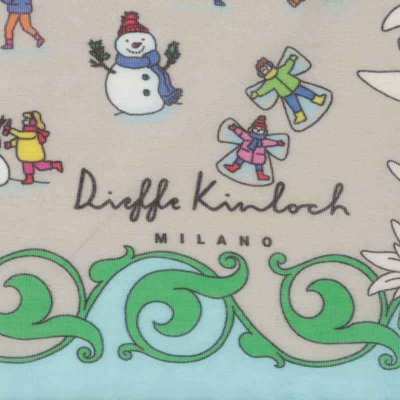 DIEFFE KINLOCH DIEFFE KINLOCH＜ディエッフェ キンロック＞ トライアングル型スカーフ LIGHT BLUE