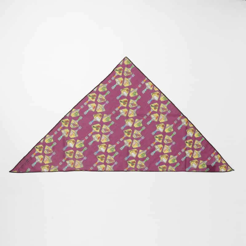 DIEFFE KINLOCH DIEFFE KINLOCH＜ディエッフェ キンロック＞ トライアングル型スカーフ PURPLE