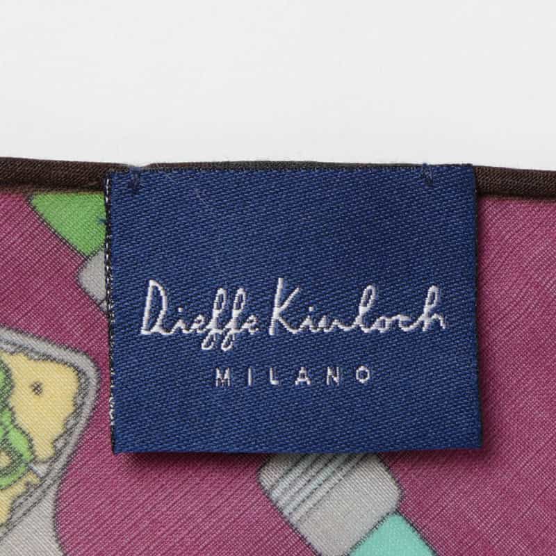 DIEFFE KINLOCH DIEFFE KINLOCH＜ディエッフェ キンロック＞ トライアングル型スカーフ PURPLE