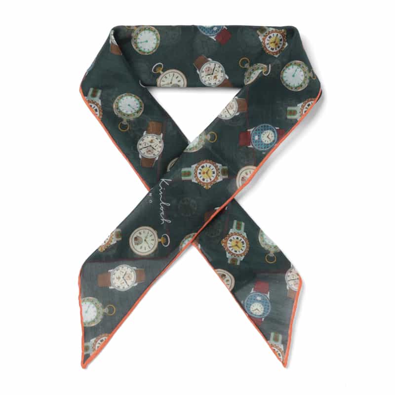 DIEFFE KINLOCH DIEFFE KINLOCH＜ディエッフェ キンロック＞ トライアングル型スカーフ NAVY