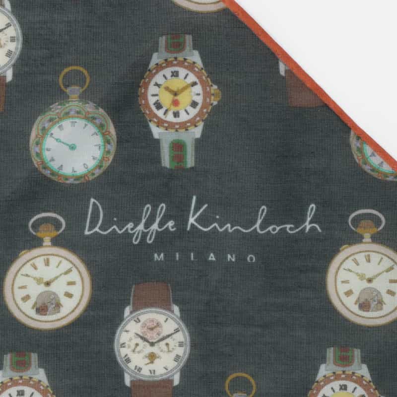 DIEFFE KINLOCH DIEFFE KINLOCH＜ディエッフェ キンロック＞ トライアングル型スカーフ NAVY