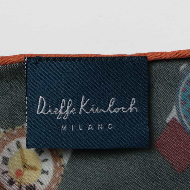 DIEFFE KINLOCH DIEFFE KINLOCH＜ディエッフェ キンロック＞ トライアングル型スカーフ NAVY