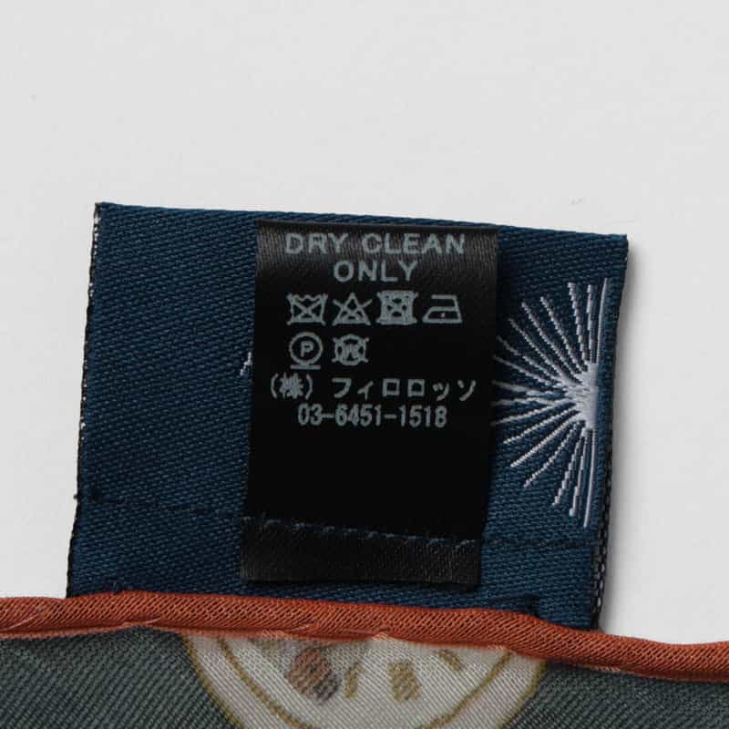 DIEFFE KINLOCH DIEFFE KINLOCH＜ディエッフェ キンロック＞ トライアングル型スカーフ NAVY
