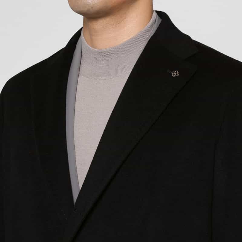 TAGLIATORE TAGLIATORE＜タリアトーレ＞ カシミヤチェスターコート BLACK