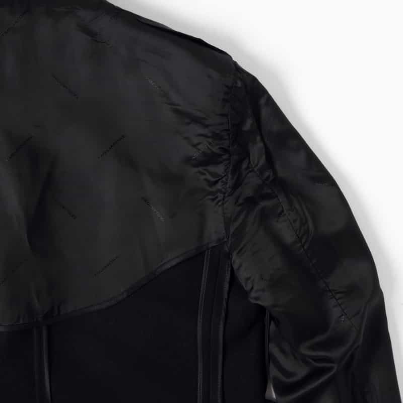 TAGLIATORE TAGLIATORE＜タリアトーレ＞ ウールナイロンダブルブレストロングコート BLACK