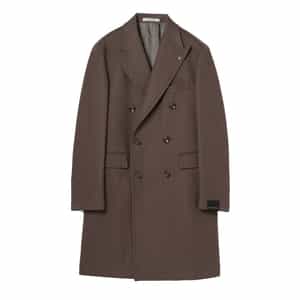 TAGLIATORE＜タリアトーレ＞ ウールナイロンダブルブレストロングコート