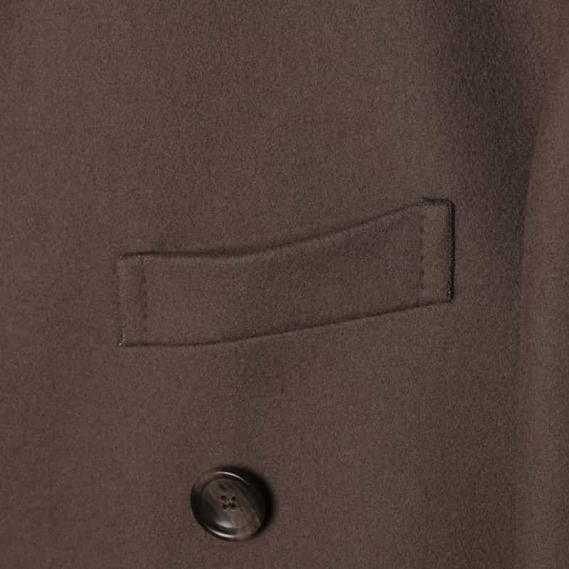 TAGLIATORE TAGLIATORE＜タリアトーレ＞ ウールナイロンダブルブレストロングコート GREIGE