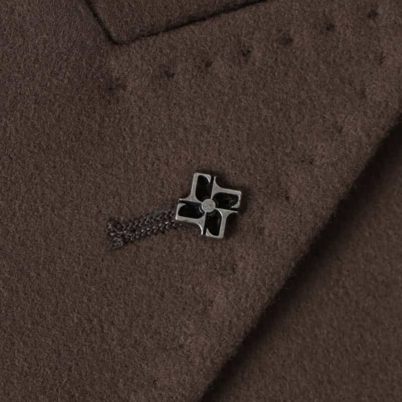 TAGLIATORE TAGLIATORE＜タリアトーレ＞ ウールナイロンダブルブレストロングコート GREIGE