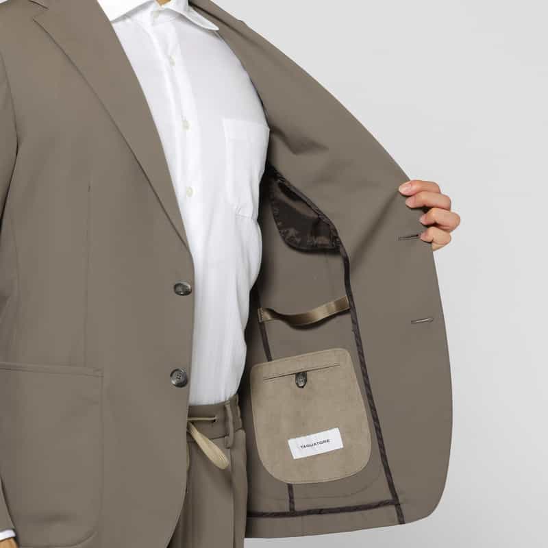 TAGLIATORE TAGLIATORE＜タリアトーレ＞ セットアップ シングルジャケット"DAKAR" BROWN