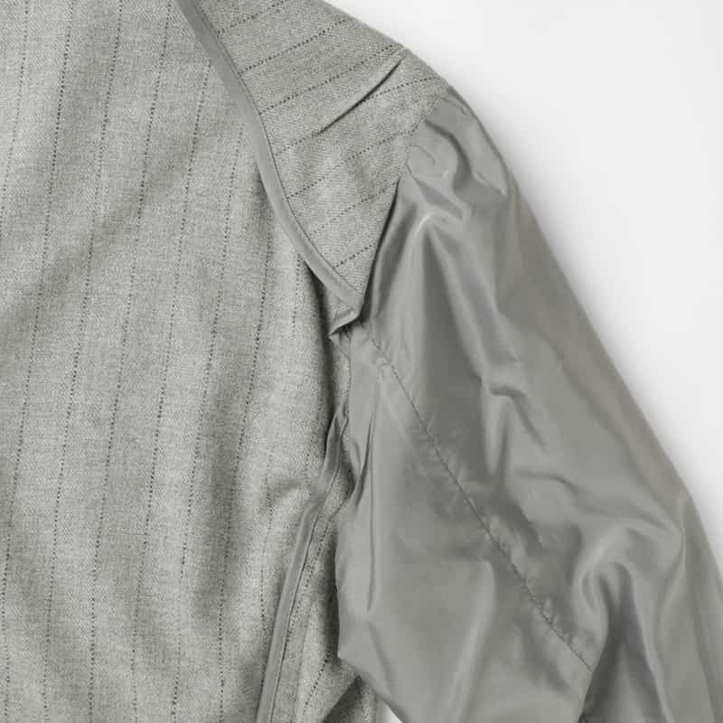 TAGLIATORE TAGLIATORE＜タリアトーレ＞ セットアップ ストライプ柄シングルジャケット"DAKAR" LIGHT GRAY
