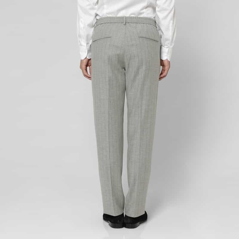 TAGLIATORE TAGLIATORE＜タリアトーレ＞ セットアップ ストライプ柄ストレッチパンツ"NEWMAN" LIGHT GRAY