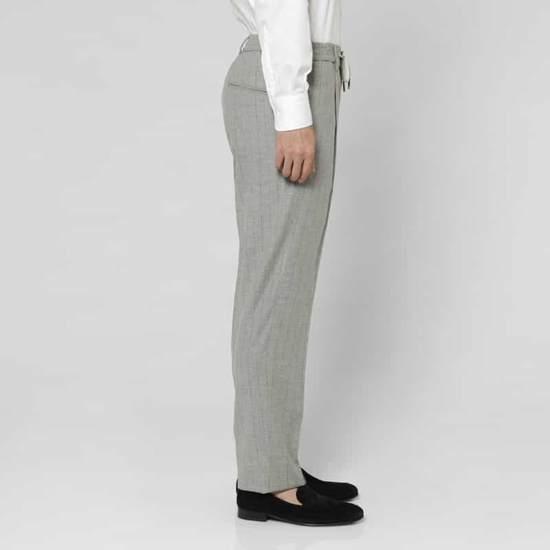 TAGLIATORE TAGLIATORE＜タリアトーレ＞ セットアップ ストライプ柄ストレッチパンツ"NEWMAN" LIGHT GRAY