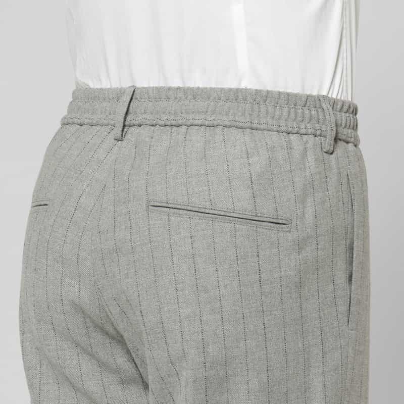 TAGLIATORE TAGLIATORE＜タリアトーレ＞ セットアップ ストライプ柄ストレッチパンツ"NEWMAN" LIGHT GRAY