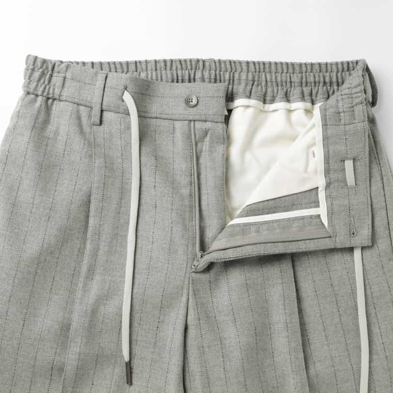 TAGLIATORE TAGLIATORE＜タリアトーレ＞ セットアップ ストライプ柄ストレッチパンツ"NEWMAN" LIGHT GRAY