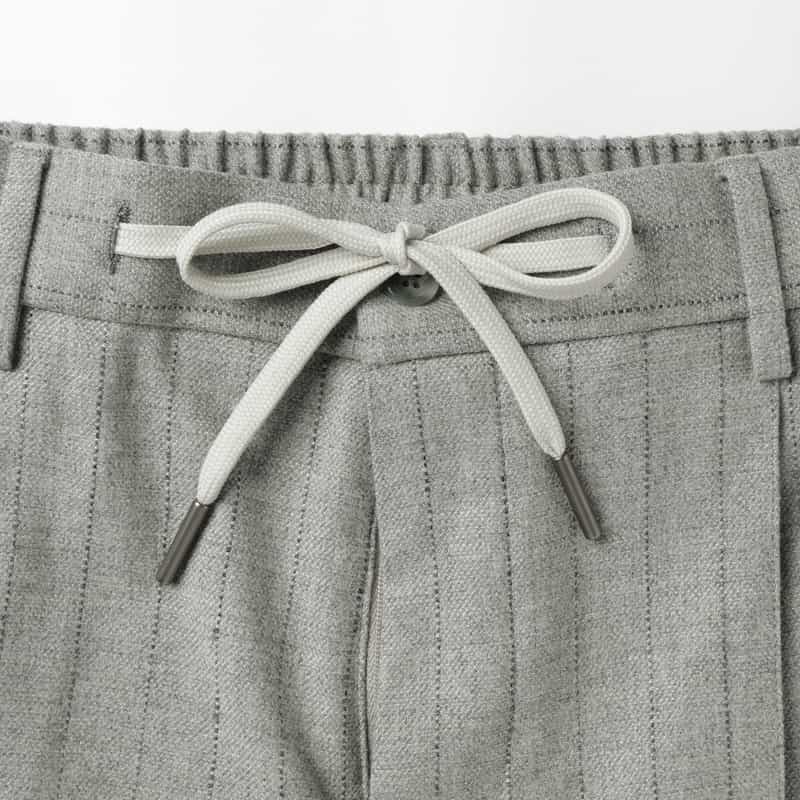 TAGLIATORE TAGLIATORE＜タリアトーレ＞ セットアップ ストライプ柄ストレッチパンツ"NEWMAN" LIGHT GRAY