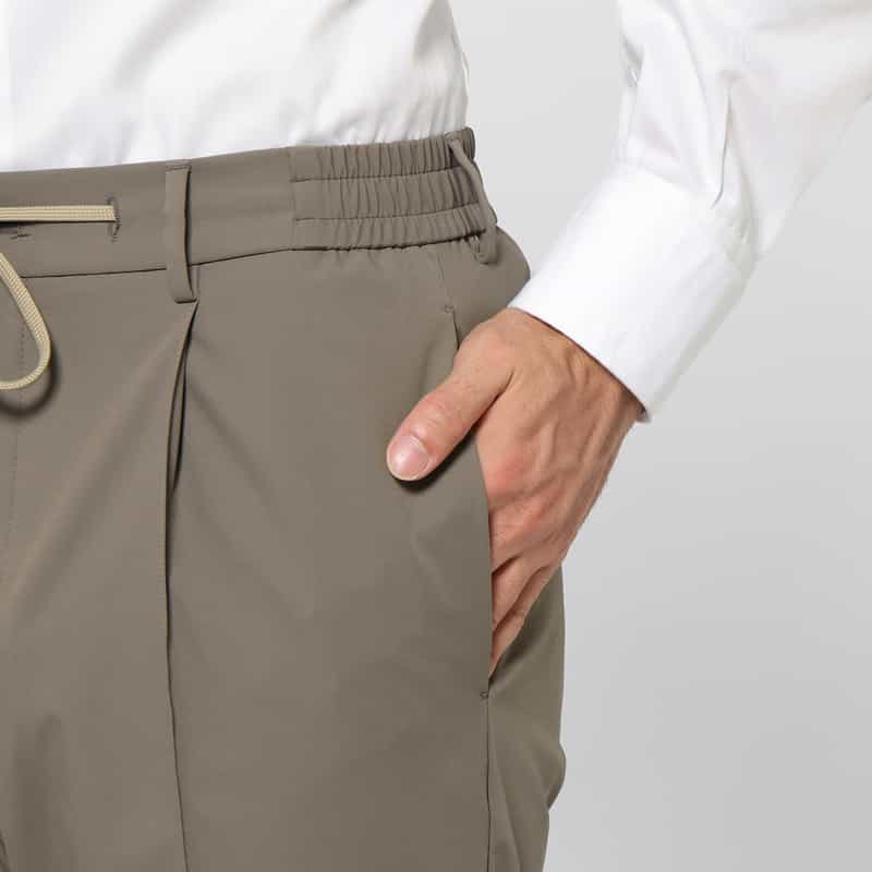 TAGLIATORE TAGLIATORE＜タリアトーレ＞ セットアップ ストレッチパンツ"NEWMAN" BROWN