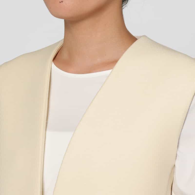 BARNEYS NEW YORK メタルパーツデザイン ジレ OFF WHITE