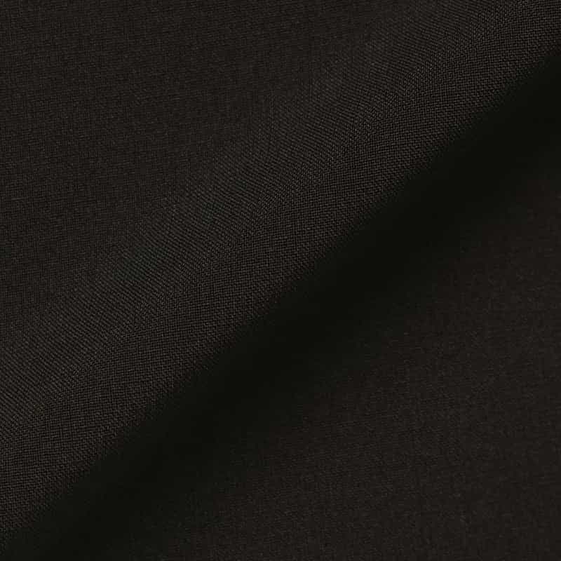 BARNEYS NEW YORK ウォッシャブル リネンライク ラッフルブラウス BLACK