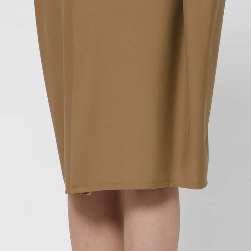 BARNEYS NEW YORK ウォッシャブル ドルマンスリーブドレス CAMEL