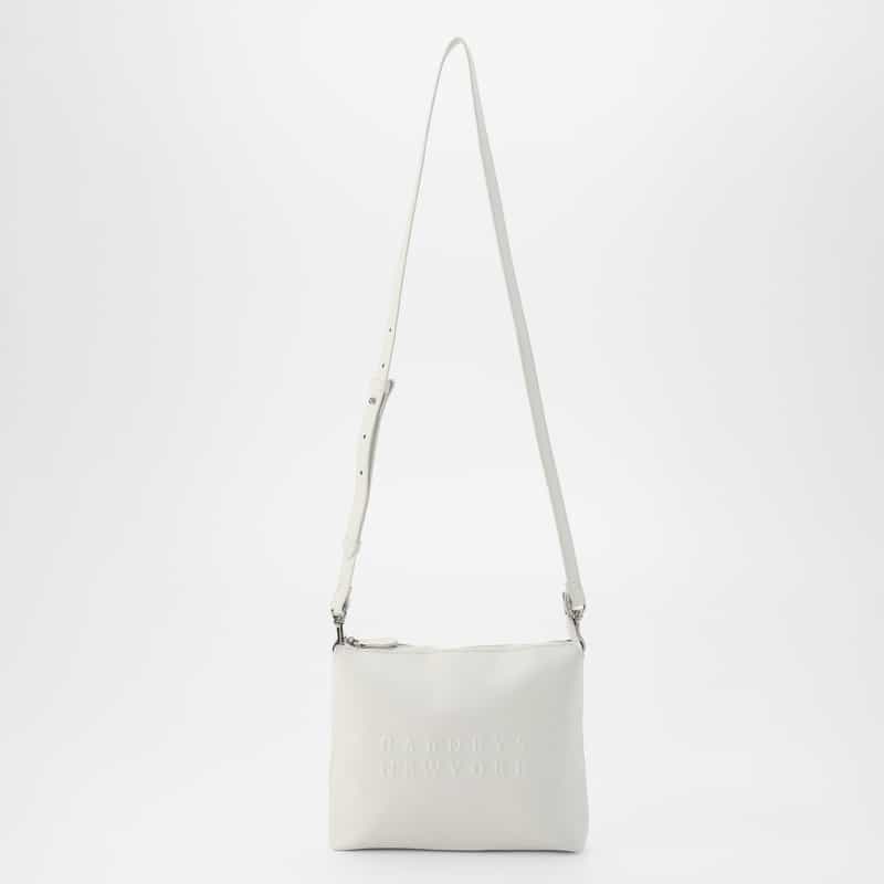 BARNEYS NEW YORK エンボス ロゴ ショルダーバッグ WHITE