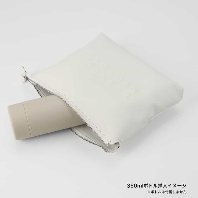BARNEYS NEW YORK エンボス ロゴ ショルダーバッグ WHITE
