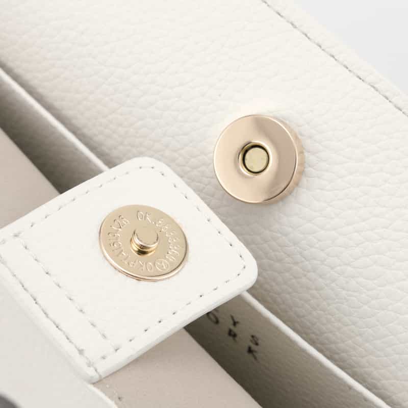 BARNEYS NEW YORK ドット柄プリント 横型トートバッグ WHITE