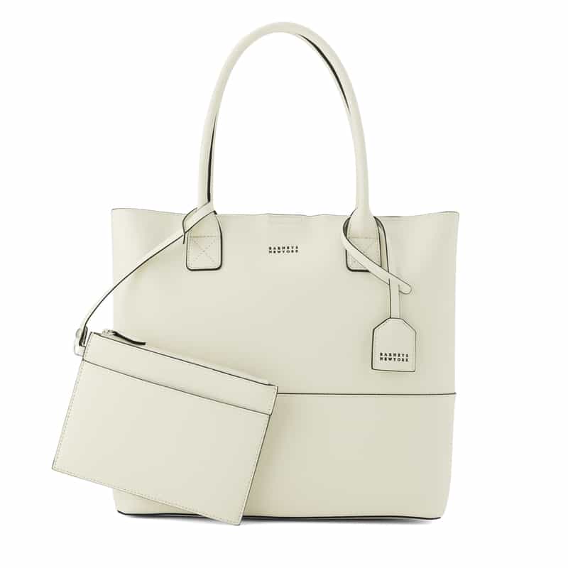 BARNEYS NEW YORK ポーチ付き トートバッグ WHITE