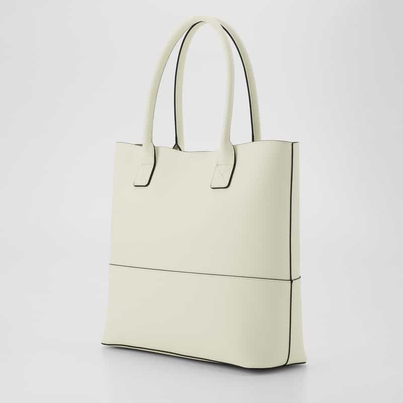 BARNEYS NEW YORK ポーチ付き トートバッグ WHITE