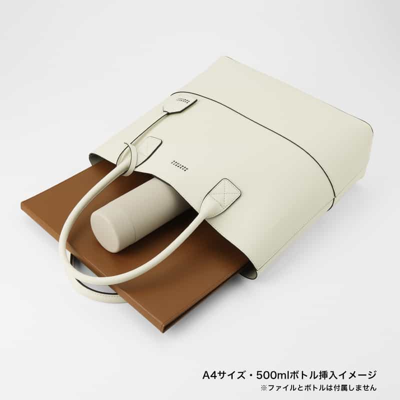 BARNEYS NEW YORK ポーチ付き トートバッグ WHITE