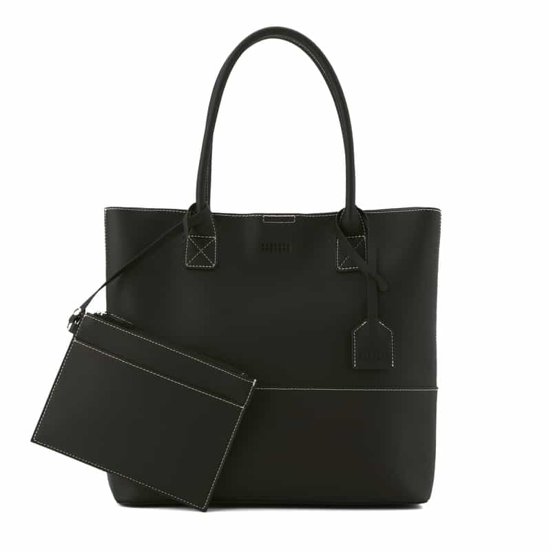 BARNEYS NEW YORK ポーチ付き トートバッグ BLACK