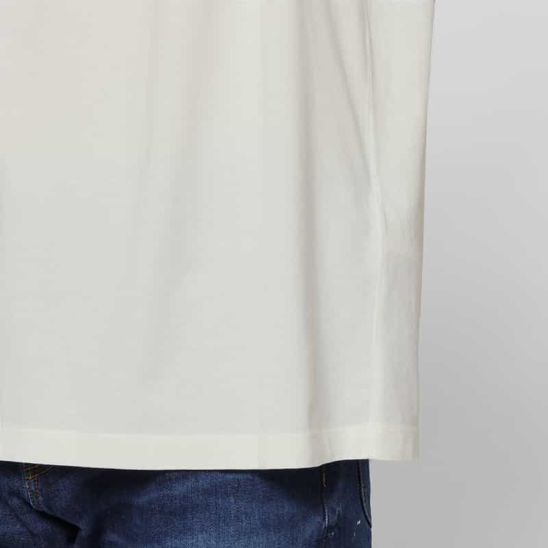 MM6 MAISON MARGIELA MM6 MAISON MARGIELA＜エムエム6 メゾン マルジェラ＞ ロゴパッチ付きTシャツ WHITE