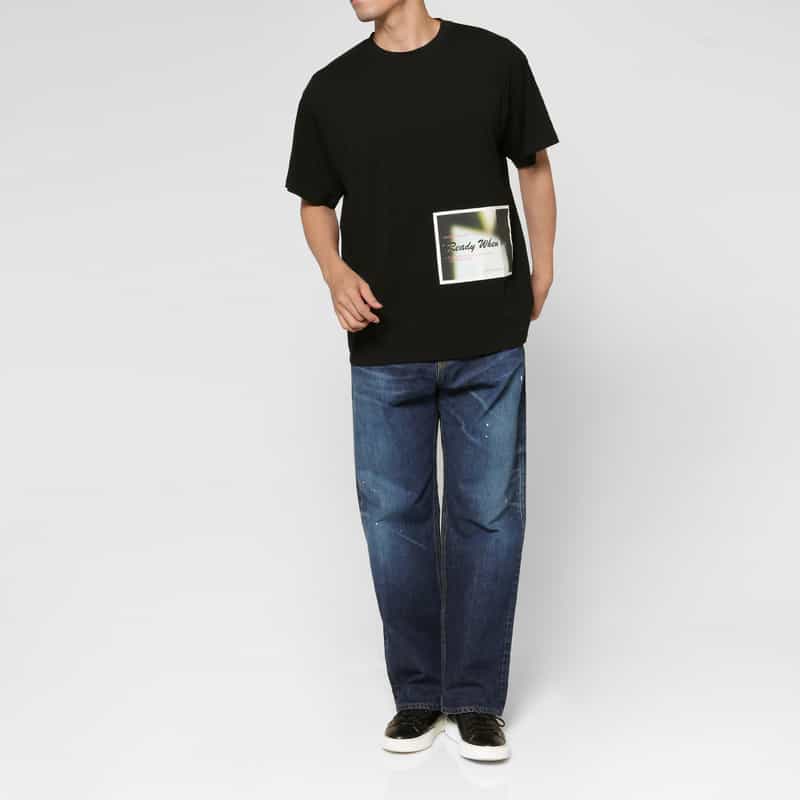 MM6 MAISON MARGIELA MM6 MAISON MARGIELA＜エムエム6 メゾン マルジェラ＞ コットンジャージーTシャツ BLACK