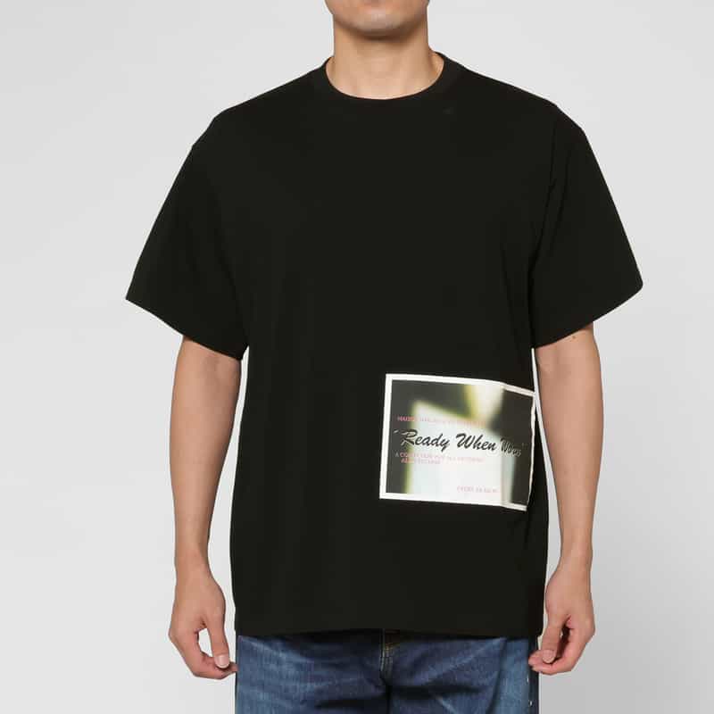 MM6 MAISON MARGIELA MM6 MAISON MARGIELA＜エムエム6 メゾン マルジェラ＞ コットンジャージーTシャツ BLACK