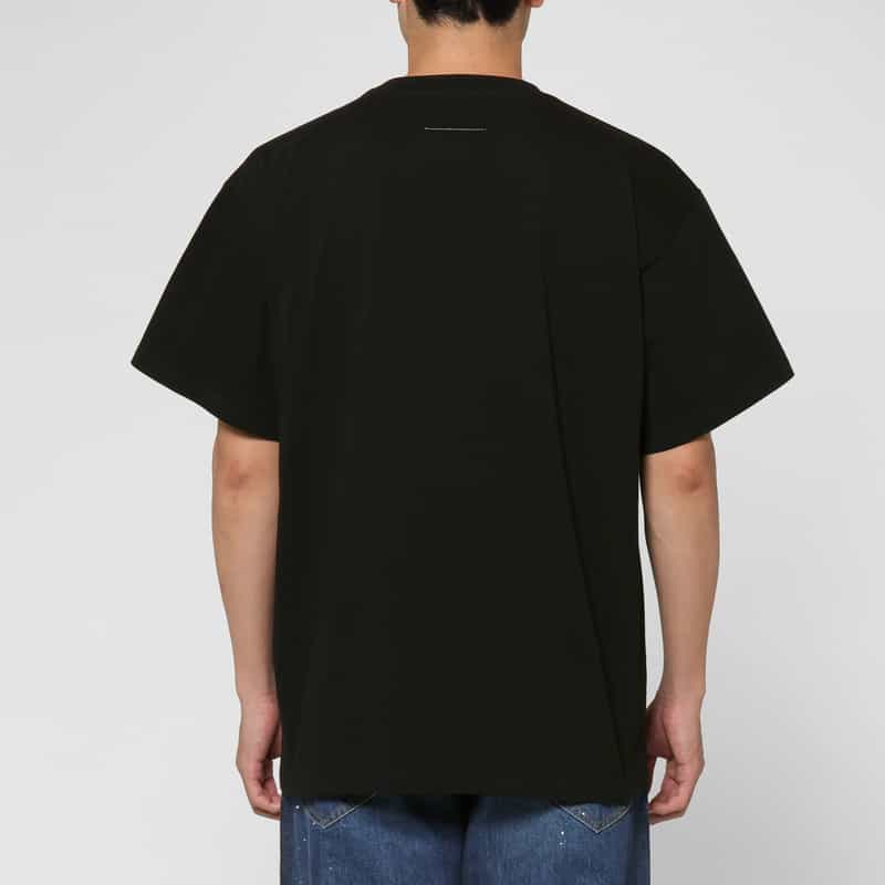 MM6 MAISON MARGIELA MM6 MAISON MARGIELA＜エムエム6 メゾン マルジェラ＞ コットンジャージーTシャツ BLACK