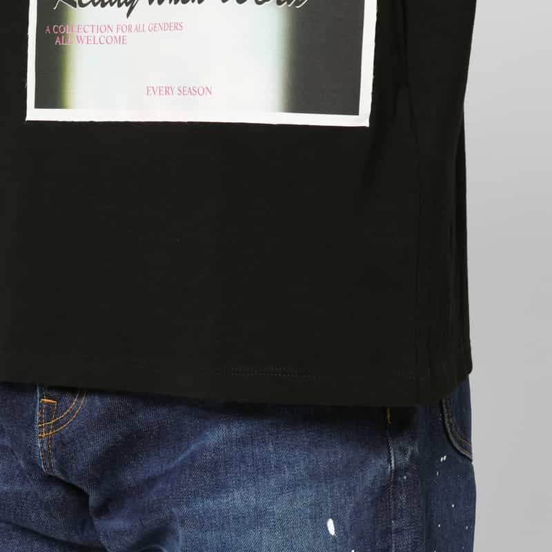 MM6 MAISON MARGIELA MM6 MAISON MARGIELA＜エムエム6 メゾン マルジェラ＞ コットンジャージーTシャツ BLACK